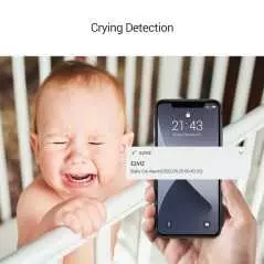 Camera Smart Baby Monitor EZVIZ BM1 Alimenté par batterie avec clip de berceau Full HD 1080P 2MP 2 couleurs pour garçon et fille