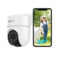 Caméra Wi-Fi extérieure panoramique et inclinable EZVIZ CS-H8C 4MP Vision nocturne couleur Couverture à 360° Suivi automatique