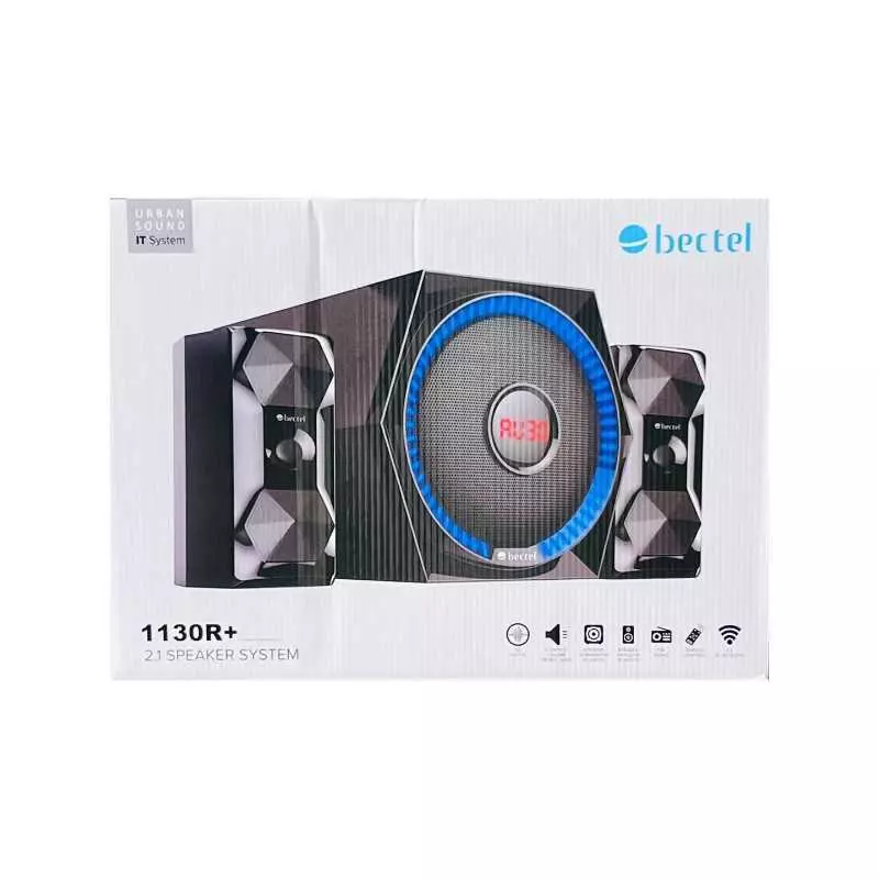 Bafle bluetooth BECTEL woofer 1130R+ système audio smart avec haut-parleur multimédia-FM-USB-carte mémoire