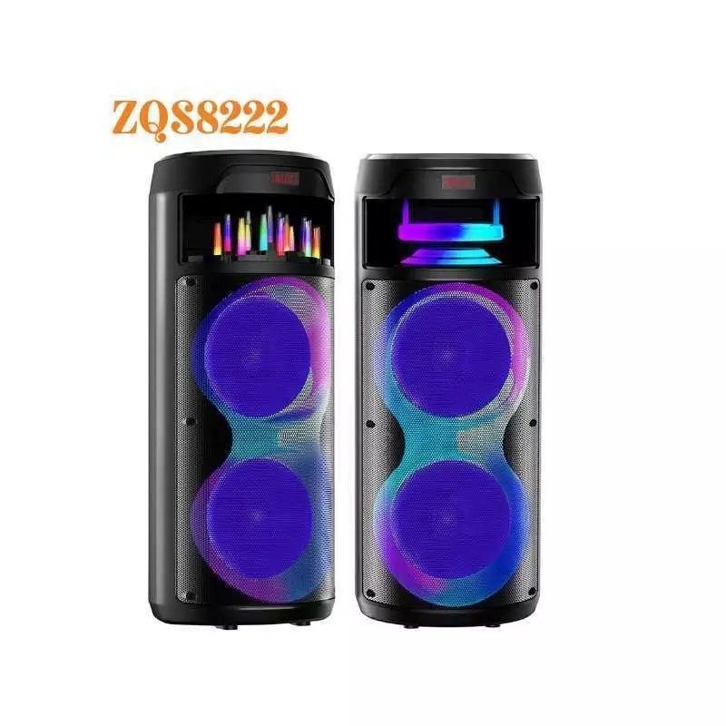 Haut-Parleur Bluetooth Sans Fil ZQS8222 micro haute puissance 80W extérieur danse carrée portable caisson de basses