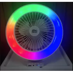 Haut-parleur Bluetooth portable extérieur avec ventilateur ZQS1456 / ZQS1457 mini enceinte a lumière colorée