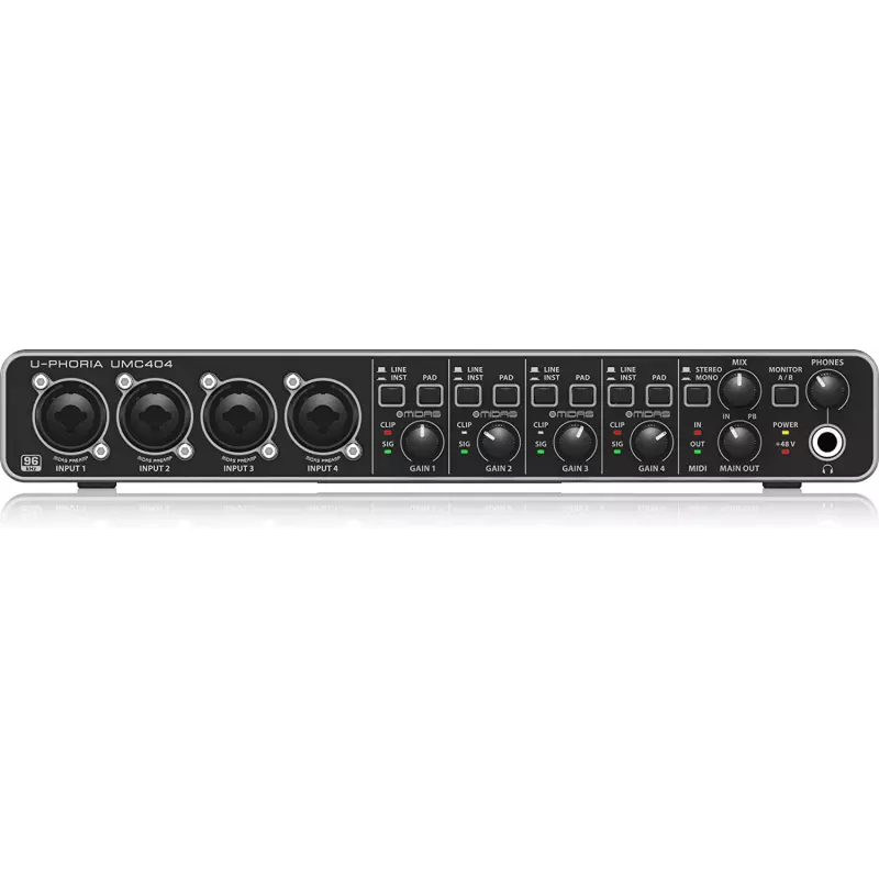 Carte audio/MIDI USB 2.0 Behringer U-PHORIA UMC404