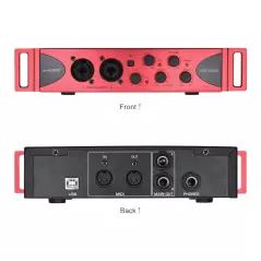 Carte son Interface Audio N-Audio USB 2x2, avec carte son USB, studio sonore