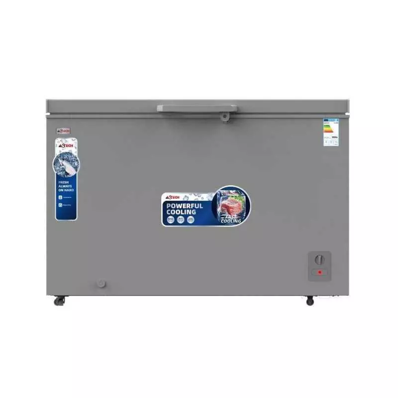 Congélateur horizontal ASTECH CH400GM 400 litres silver