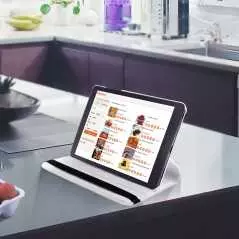 Étui Intégral Samsung Galaxy Tab A 8.0 2019 avec Support Rotatif 360° blanc