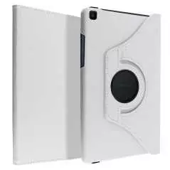 Étui Intégral Samsung Galaxy Tab A 8.0 2019 avec Support Rotatif 360° blanc