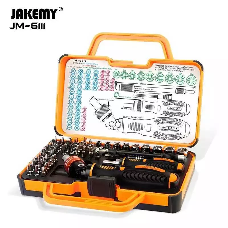 Kit Tournevis de précision JAKEMY JM-6111 69 en 1 pour réparation