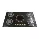 Plaque de Cuisson Technolux TEC5GE 90X60 4F A Gaz Et 1F Electrique Noir