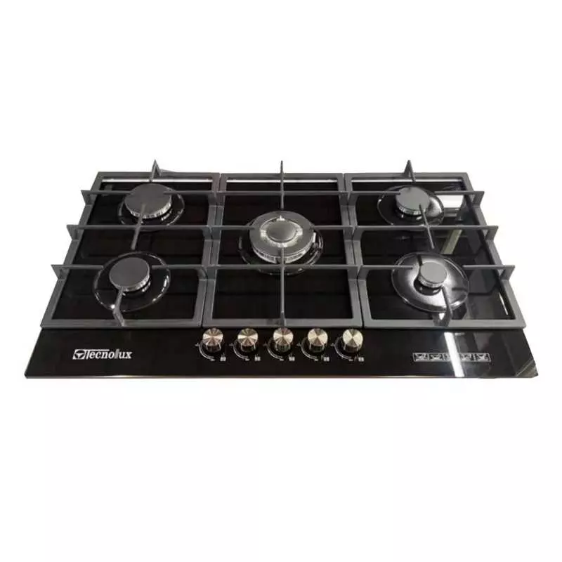 Plaque de Cuisson Technolux TEC55GG 5Feux 90X60 A Gaz Noir