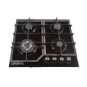 Plaque de cuisson a gaz TECHNOLUX TEC4GG 4 feux 60X60 noir