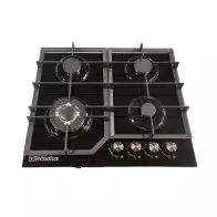 Plaque de cuisson a gaz TECHNOLUX TEC4GG 4 feux 60X60 noir