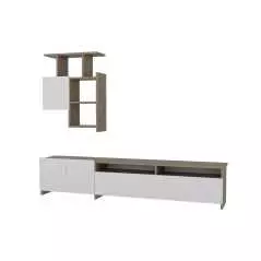 Table Téléviseur Mariposa TV T725-MA Unit Walnut White