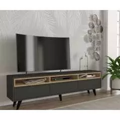 Table Téléviseur Aimon TV T732 Stand Anthracite Saphire New