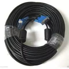 Cable VGA mâle vers VGA mâle HD15 15 broches 50 pieds 15m 50 pieds câble d'extension