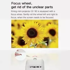 Mini Projecteur Xming Q1 SE Full HD 1080P, Support 4K, WIFI, Portable