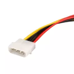 Cable d'alimentation IDE mâle à double SATA 15.5 cm pour disques durs SATA et lecteurs CD ROM