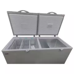 Congélateur horizontal FINIX XF-650 2 portes coffre 830 litres silver