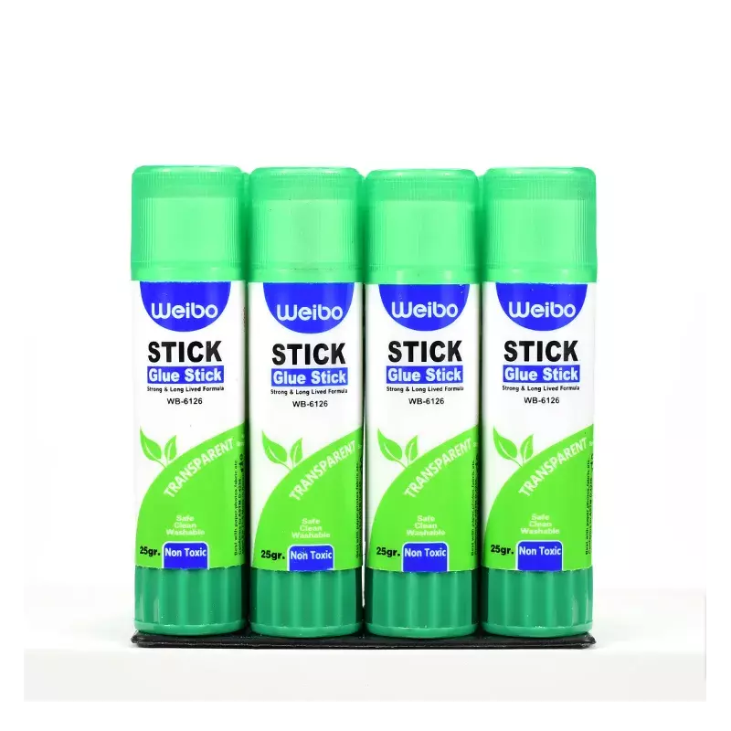 Bâton de colle 35gr Weibo WB-6126 transparente