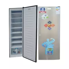 Congélateur solaire vertical ICONA ILSUF777 plaq alu 9 tiroirs silver