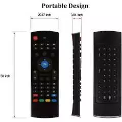 Télécommande sans Fil A Distance (QWERTY) YFish Air Mouse 2.4G MX3 Clavier Mini Remote Contrôle Infrarouge