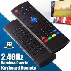 Télécommande sans Fil A Distance (QWERTY) YFish Air Mouse 2.4G MX3 Clavier Mini Remote Contrôle Infrarouge