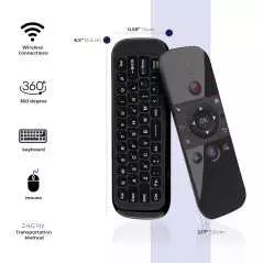 Télécommande Clavier Souris Leyf M8 Air Contrôleur Clavier avec Gyroscope 6 Axes pour Android TV Box