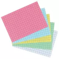 Paquets 100 Fiches bristol, A5, quadrillé
