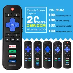Télécommande pour Roku TV Compatible avec TCL Roku Hisense Onn Sharp Element witchhouse Philips Roku Smart TV