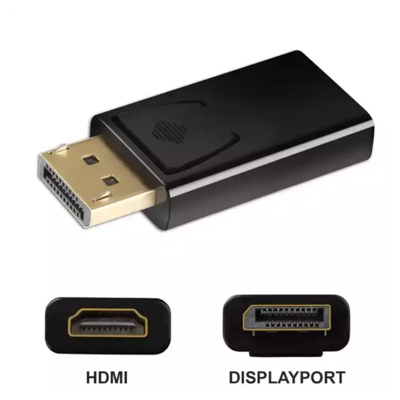 Displayport mâle à HDMI femelle connecteur de port d'affichage DP à HDMI Mini taille Ultra 4K 1080p