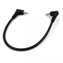 Prise stéréo Mono TRS TRRS Câble auxiliaire Angle 3.5mm 4 pôles à 2.5mm 3 pôles Casque stéréo