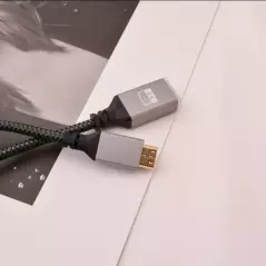 Câble en aluminium CA-195 4K 60Hz Mini HDTV vers HDTV femelle HDR 3D 18Gbps Compatible avec Camera caméscope