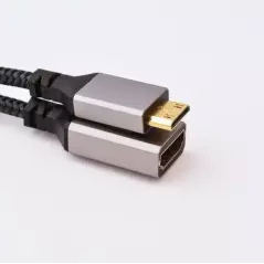 Câble en aluminium CA-195 4K 60Hz Mini HDTV vers HDTV femelle HDR 3D 18Gbps Compatible avec Camera caméscope