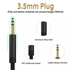 Câble adaptateur USB de Type C à 3.5mm, connecteur mâle pour casque Audio de voiture