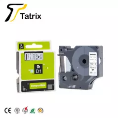 Ruban d'étiquettes pour imprimante 45013, 12mm, noir sur blanc, cartouche pour étiquette 45013, pour DYMO labo manager