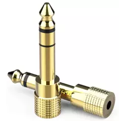 Adaptateur stéréo Jack 6.35MM, 1/4, 3.5MM vers 1/8 MM, femelle