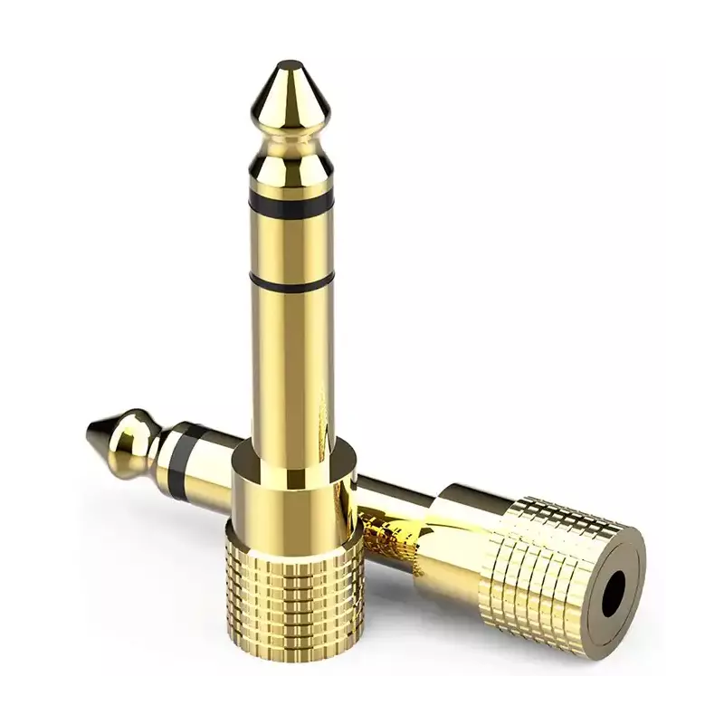 Adaptateur stéréo Jack 6.35MM, 1/4, 3.5MM vers 1/8 MM, femelle