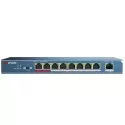 Switch Hikvision DS-3E0109P-E/M Fast Ethernet non administré 8 ports 5mp