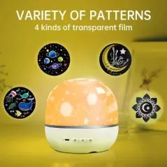 Lampe Radio Haut-parleur de Bureau EQUANTU QB-526 Rotative