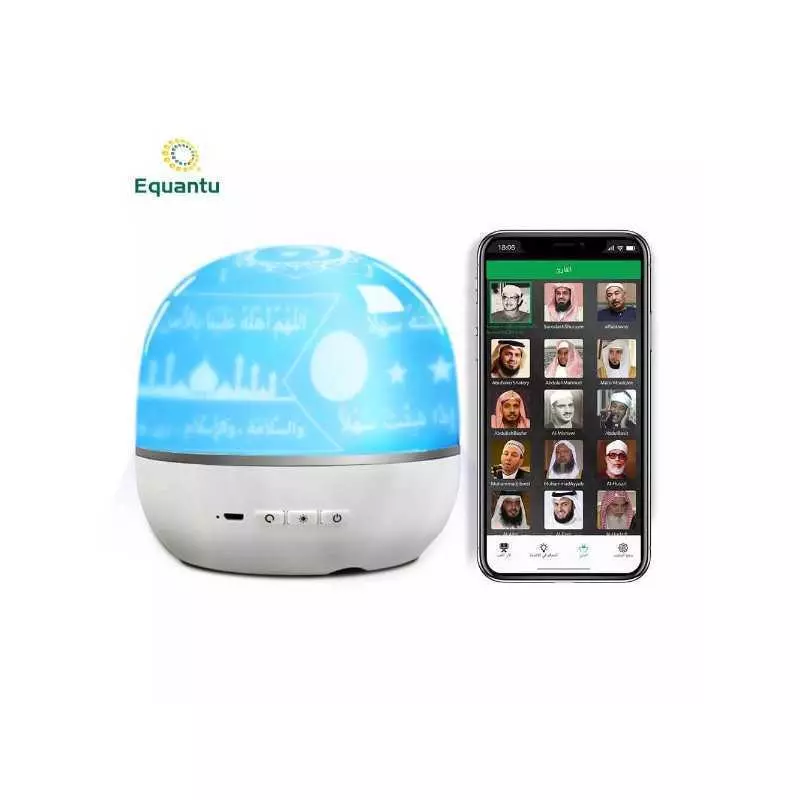 Lampe Radio Haut-parleur de Bureau EQUANTU QB-526 Rotative