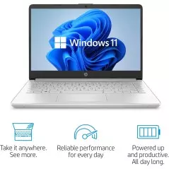 Ordinateur portable HP 15S-FQ5004NIA Intel Core i3-1215U 12th gen RAM 4Go SSD 256Go ecran 15.6 pouce HD LED Argent