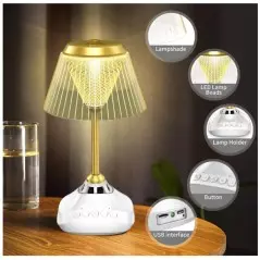 Haut-Parleur Coran EQUANTU SQ918 Lampe de Bureau Radio Coran