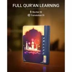 Haut-Parleur Coran EQUANTU SQ-511 Lampe de Bureau Radio Coran