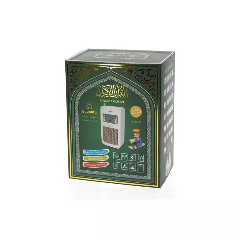 Haut-Parleur Mural EQUANTU SQ-669 Lampe de Bureau Radio Coran