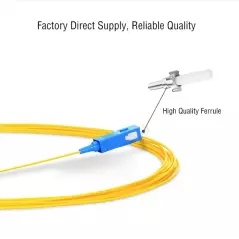 Cable Optique Pigtail Monomode Simplex SC APC 0.9mm PVC