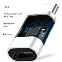 Adaptateur Lightning vers USB-C pour iPhone 15/15 Pro/15 Pro Max/15 Plus IPad