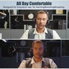 Casque filaire avec Microphone NewBee H361 pour Professionnel Téléphone Ordinateur