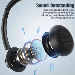 Casque filaire avec Microphone NewBee H361 pour Professionnel Téléphone Ordinateur