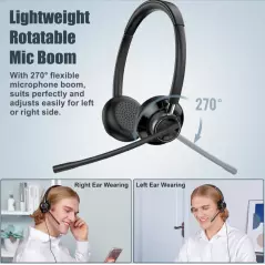 Casque filaire avec Microphone NewBee H361 pour Professionnel Téléphone Ordinateur