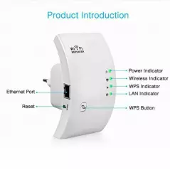 Répéteur WiFi sans fil 802.11N, 300Mbps, longue portée