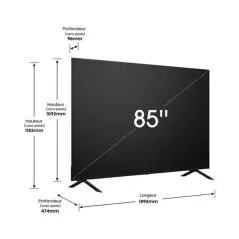 Téléviseur smart tv 4K HISENSE 85A6K 85 pouces
